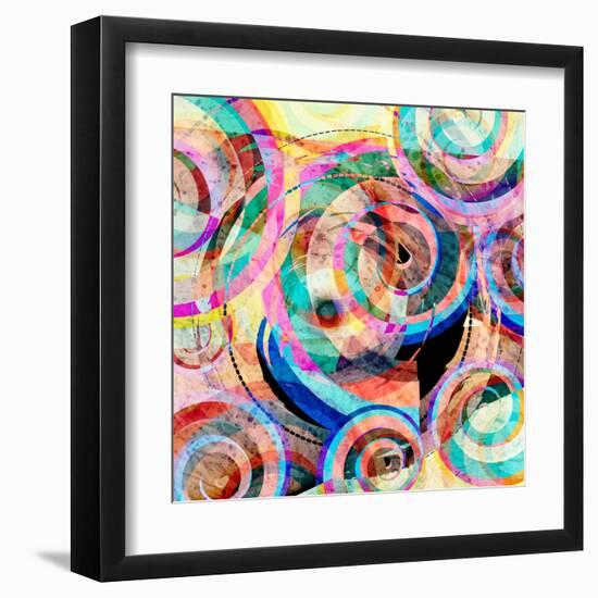 Abstract Colorful Background-Tanor-Framed Art Print