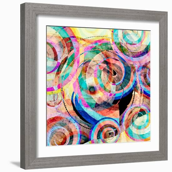 Abstract Colorful Background-Tanor-Framed Art Print