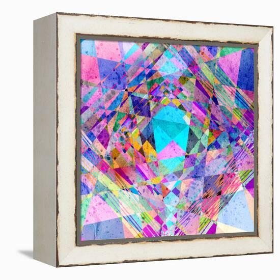 Abstract Colorful Background-Tanor-Framed Stretched Canvas