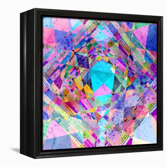 Abstract Colorful Background-Tanor-Framed Stretched Canvas