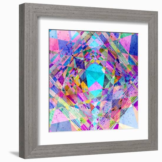 Abstract Colorful Background-Tanor-Framed Art Print