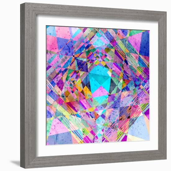 Abstract Colorful Background-Tanor-Framed Art Print