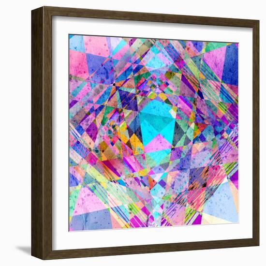 Abstract Colorful Background-Tanor-Framed Art Print