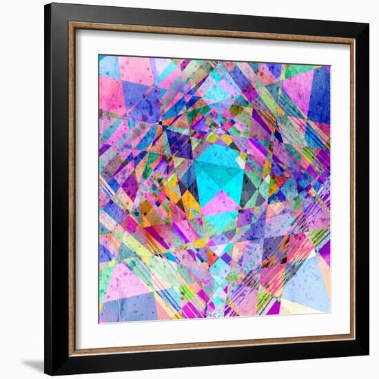 Abstract Colorful Background-Tanor-Framed Art Print