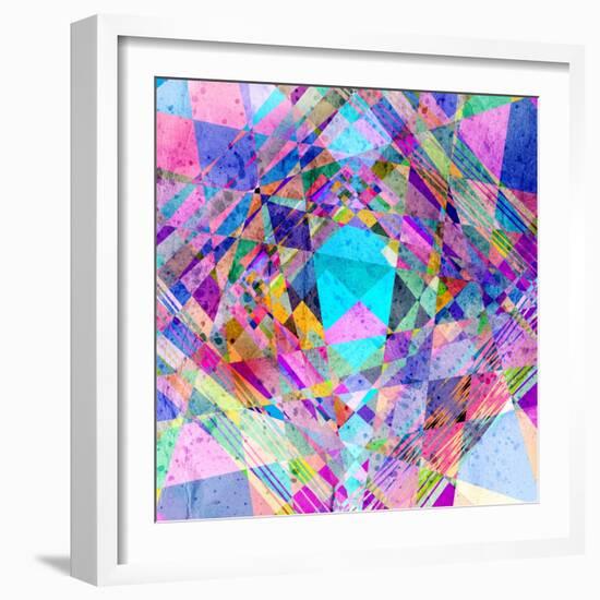 Abstract Colorful Background-Tanor-Framed Art Print