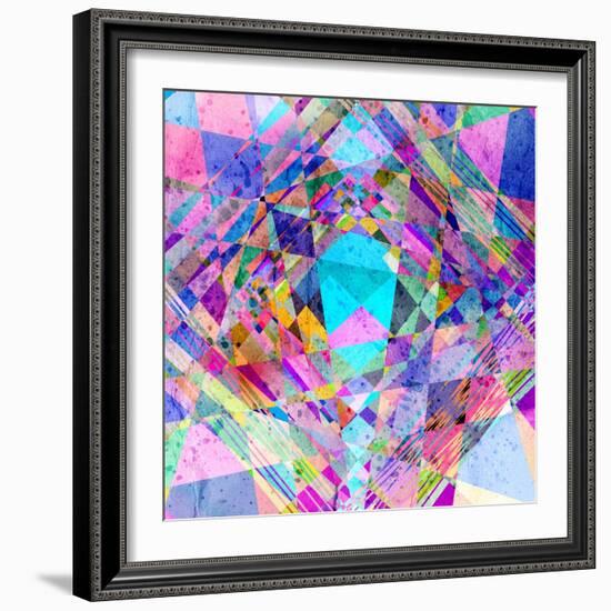 Abstract Colorful Background-Tanor-Framed Art Print