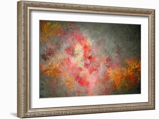 Abstract Colorful Backgrounds With Elements Symbolizing Music. Collage-Sergey Nivens-Framed Art Print