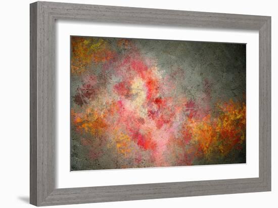 Abstract Colorful Backgrounds With Elements Symbolizing Music. Collage-Sergey Nivens-Framed Art Print