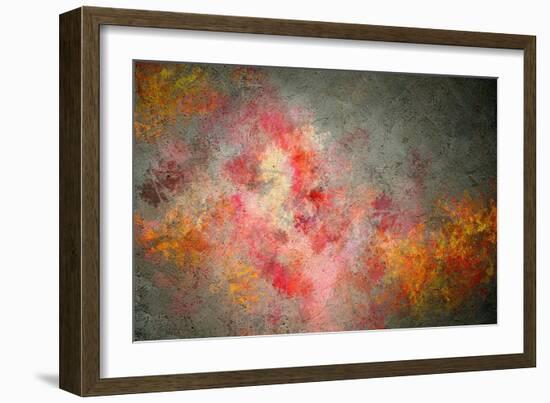 Abstract Colorful Backgrounds With Elements Symbolizing Music. Collage-Sergey Nivens-Framed Art Print