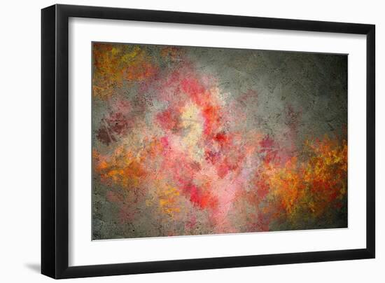 Abstract Colorful Backgrounds With Elements Symbolizing Music. Collage-Sergey Nivens-Framed Art Print