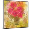 Abstract Colorful Flowers in Vase-Irena Orlov-Mounted Art Print