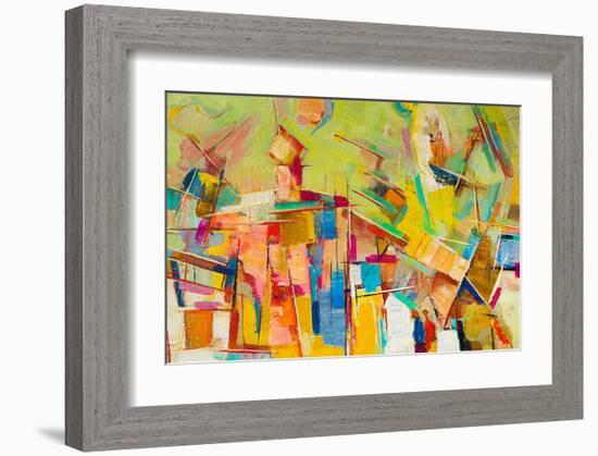 Abstract Colorful Oil Canvas-null-Framed Art Print