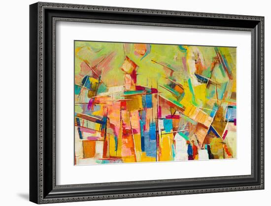 Abstract Colorful Oil Canvas-null-Framed Art Print