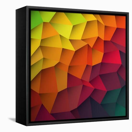 Abstract Colorful Patches Background-pashabo-Framed Stretched Canvas