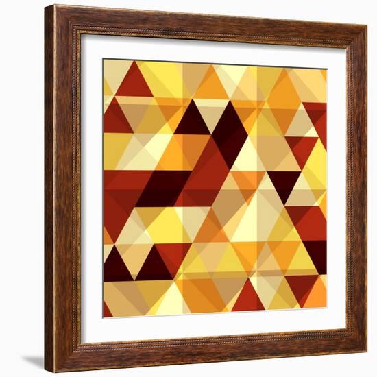 Abstract Colorful Polygon Background-meikis-Framed Art Print