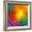 Abstract Colorful Shining Circle Tunnel Background-art_of_sun-Framed Premium Giclee Print