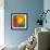 Abstract Colorful Shining Circle Tunnel Background-art_of_sun-Framed Premium Giclee Print displayed on a wall