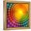 Abstract Colorful Shining Circle Tunnel Background-art_of_sun-Framed Stretched Canvas