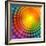 Abstract Colorful Shining Circle Tunnel Background-art_of_sun-Framed Art Print