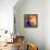 Abstract Colorful Shining Circle Tunnel Background-art_of_sun-Framed Stretched Canvas displayed on a wall