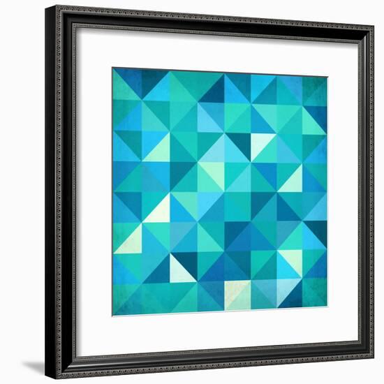 Abstract Colorful Triangles-art_of_sun-Framed Premium Giclee Print