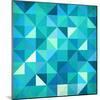 Abstract Colorful Triangles-art_of_sun-Mounted Premium Giclee Print