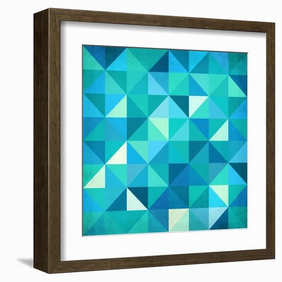 Abstract Colorful Triangles-art_of_sun-Framed Art Print