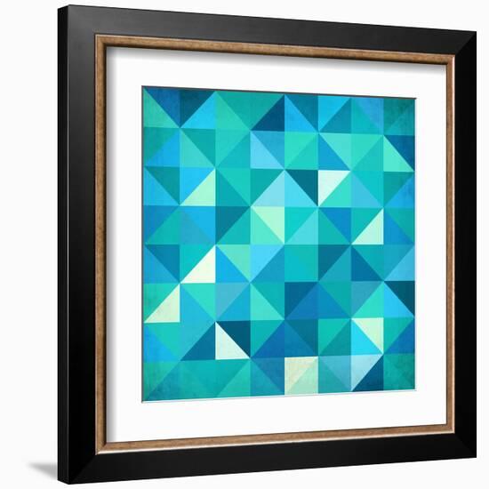 Abstract Colorful Triangles-art_of_sun-Framed Art Print