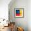 Abstract Composition in Blue-Carmine Thorner-Framed Art Print displayed on a wall