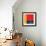 Abstract Composition in Red-Carmine Thorner-Framed Art Print displayed on a wall