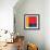 Abstract Composition in Red-Carmine Thorner-Framed Art Print displayed on a wall