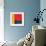 Abstract Composition in Red-Carmine Thorner-Framed Art Print displayed on a wall