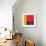 Abstract Composition in Red-Carmine Thorner-Framed Art Print displayed on a wall