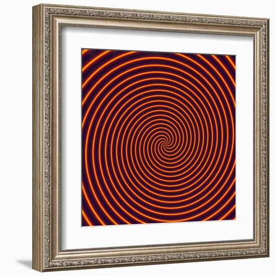 Abstract Computer Artwork of a Spiral-David Parker-Framed Premium Photographic Print