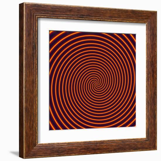 Abstract Computer Artwork of a Spiral-David Parker-Framed Premium Photographic Print