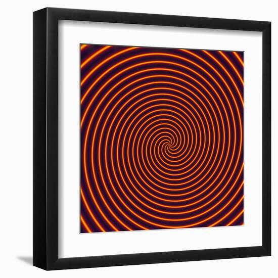 Abstract Computer Artwork of a Spiral-David Parker-Framed Premium Photographic Print