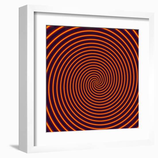 Abstract Computer Artwork of a Spiral-David Parker-Framed Premium Photographic Print