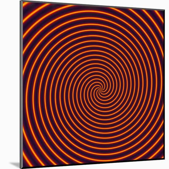 Abstract Computer Artwork of a Spiral-David Parker-Mounted Premium Photographic Print