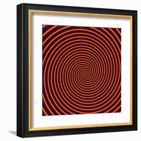 Abstract Computer Artwork of a Spiral-David Parker-Framed Premium Photographic Print