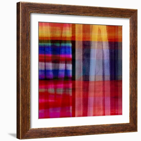 Abstract Cross Lines II-Joost Hogervorst-Framed Art Print