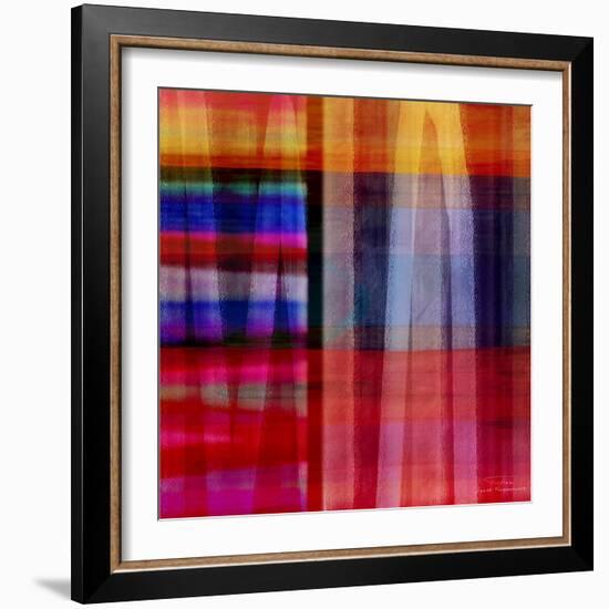 Abstract Cross Lines II-Joost Hogervorst-Framed Art Print