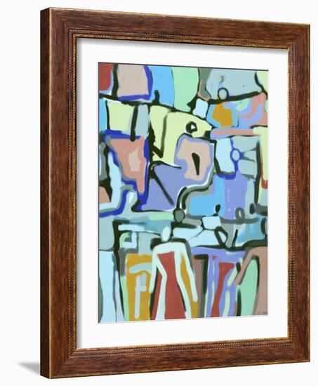 Abstract Crowd-Diana Ong-Framed Giclee Print