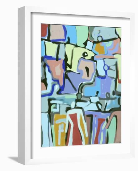 Abstract Crowd-Diana Ong-Framed Giclee Print