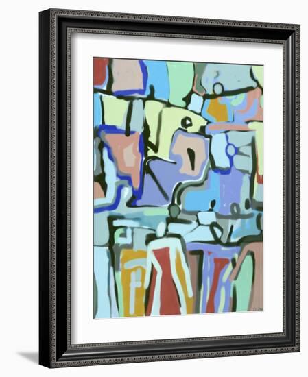Abstract Crowd-Diana Ong-Framed Giclee Print