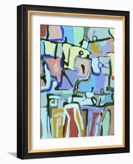 Abstract Crowd-Diana Ong-Framed Giclee Print