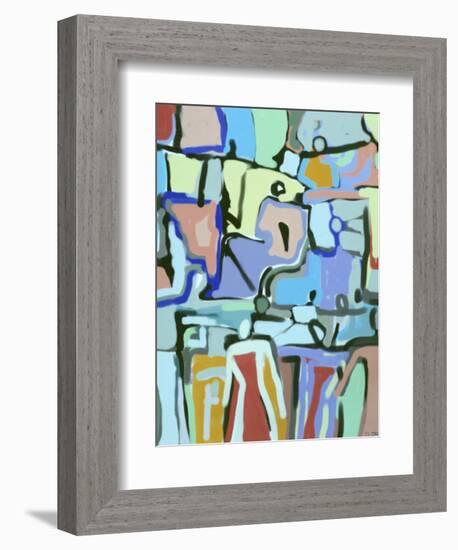 Abstract Crowd-Diana Ong-Framed Giclee Print