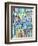 Abstract Crowd-Diana Ong-Framed Giclee Print