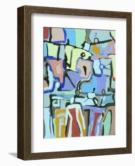 Abstract Crowd-Diana Ong-Framed Giclee Print