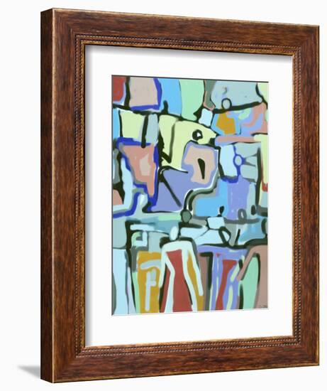 Abstract Crowd-Diana Ong-Framed Giclee Print