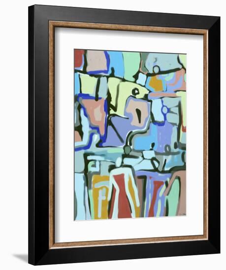 Abstract Crowd-Diana Ong-Framed Giclee Print